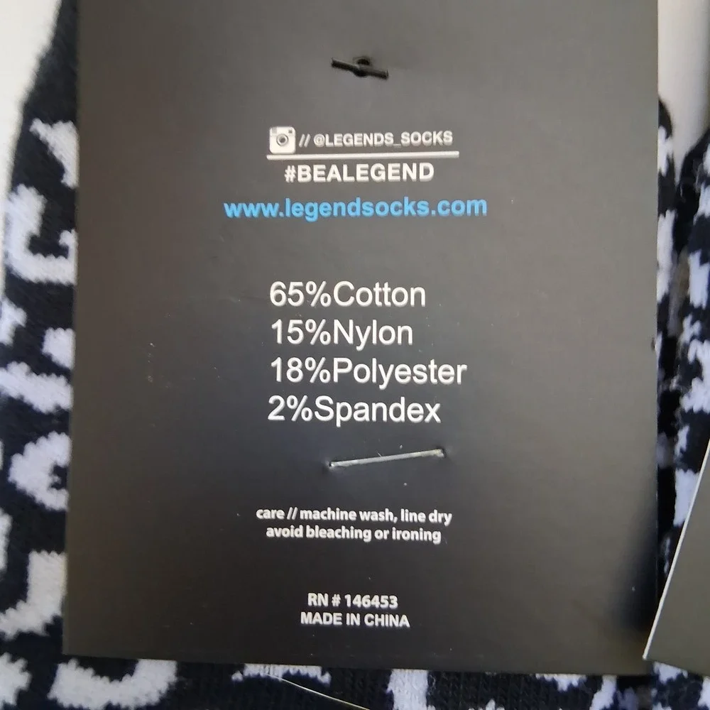 New Legends Men's Size 9 - 11 Three Pair of Mid Calf Cotton Blend Socks